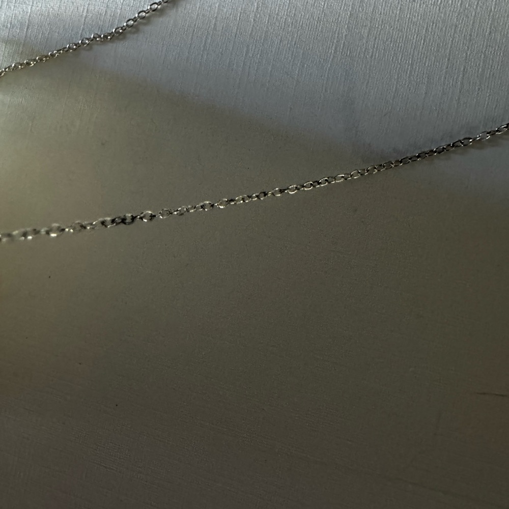 Sterling Silver Necklace with Amethyst Pendant - Picture 9 of 9